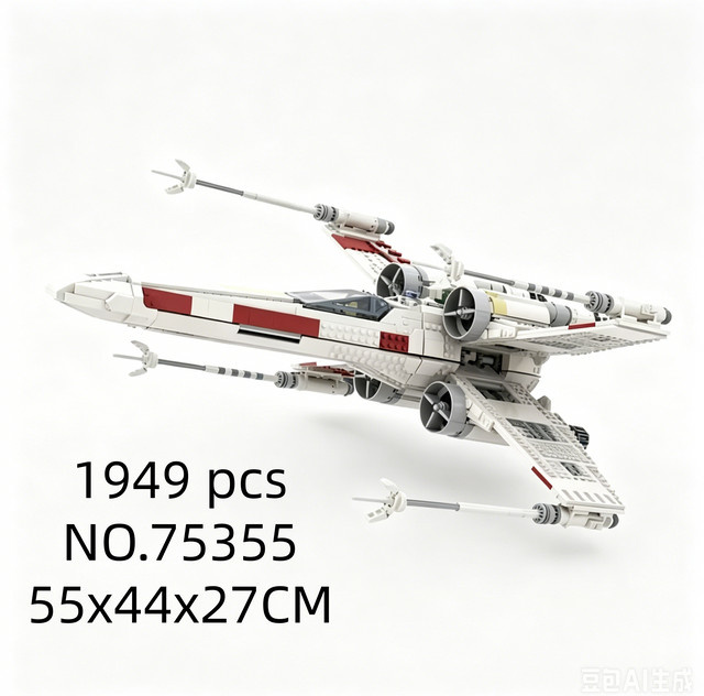 Disney Star Wars Space X-Wing Fighter, Baustein-Set, 1949 Teile - Bild 1