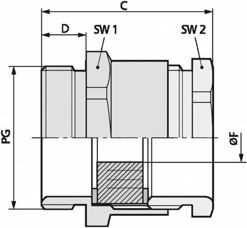 LAPP Kabelverschraubung PG9 aus Messing 100 Stück - Bild 1