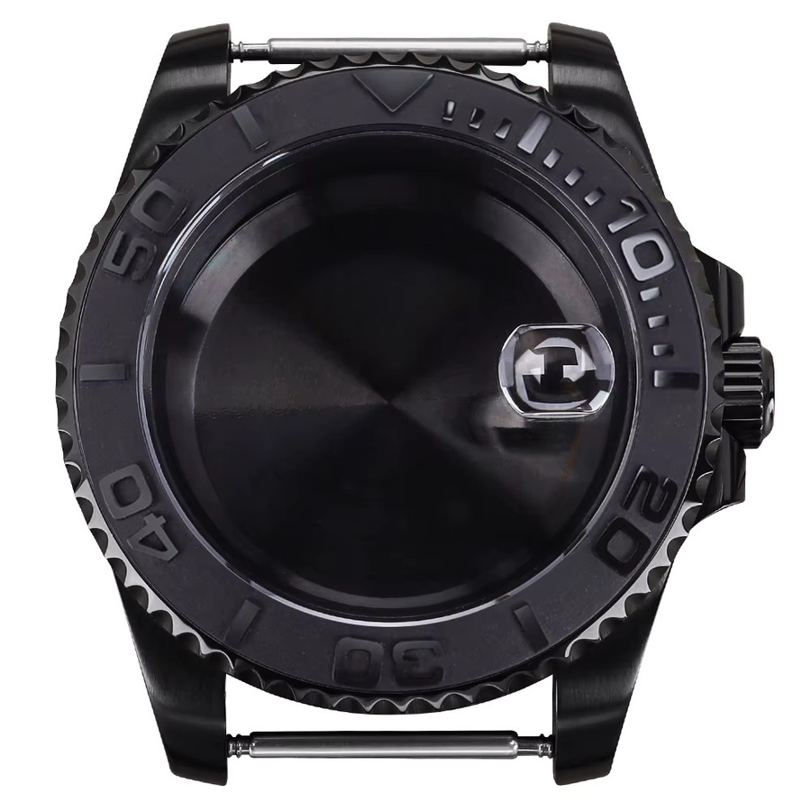 FEIYASHI Herrenuhrengehäuse Edelstahl, Schwarz, 40 mm - Bild 3