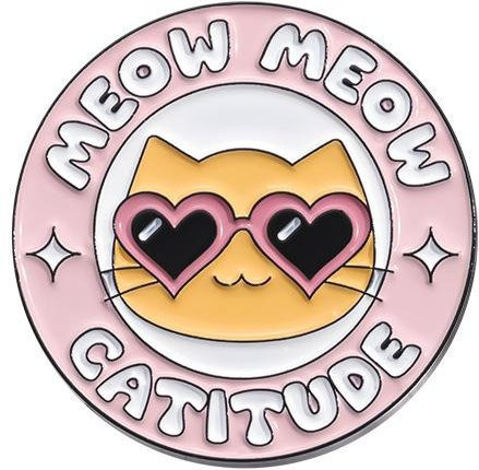 NATAWA Emaille Pin Brosche, Katzen, Unisex - Bild 1
