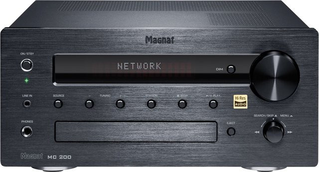 Magnat MC 200 CD-Receiver mit Bluetooth, Wi-Fi und Ethernet/LAN in Schwarz oder Silber - Bild 1
