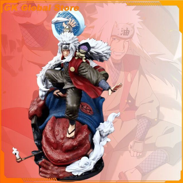 Bandai Naruto Anime Figur Jiraiya PVC Modell Statue zur Desktop Dekoration, Höhe: 39 cm - Bild 1