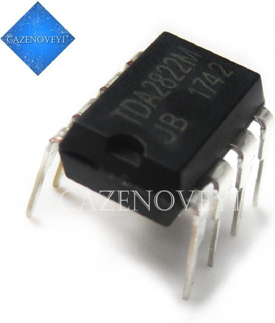 10 Stück Chipsatz TDA2822M TDA2822 DIP-8 in Schwarz - Bild 1
