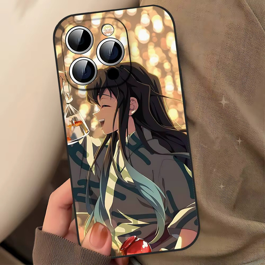Anime Muichiro Tokito Handyhülle in Schwarz für iPhone 11 bis iPhone 17 Pro Max und weitere Modelle - Bild 4