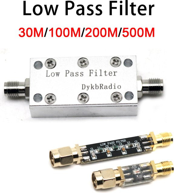 Dykbcells Tiefpassfilter LPF zur Unterdrückung von Harmonischen und Rauschen in Silber - Bild 1