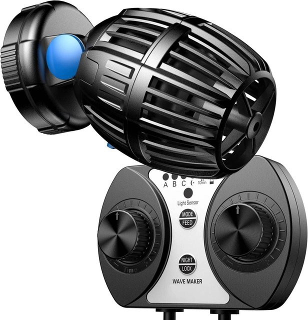Sunsun CW-120 Strömungspumpe in Schwarz mit Controller und verschiedenen Modi, 700-8000 L/H, 20 W - Bild 1