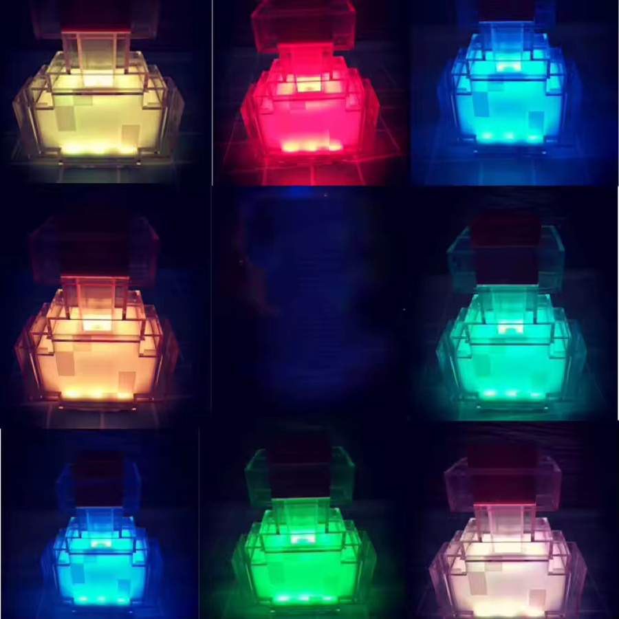 MC Game Zaubertrank-Flaschen-Nachtlicht mit 7 Farben wechselnder LED, Tippsteuerung und wiederaufladbarer Stimmungslampe in Multicolour - Bild 2