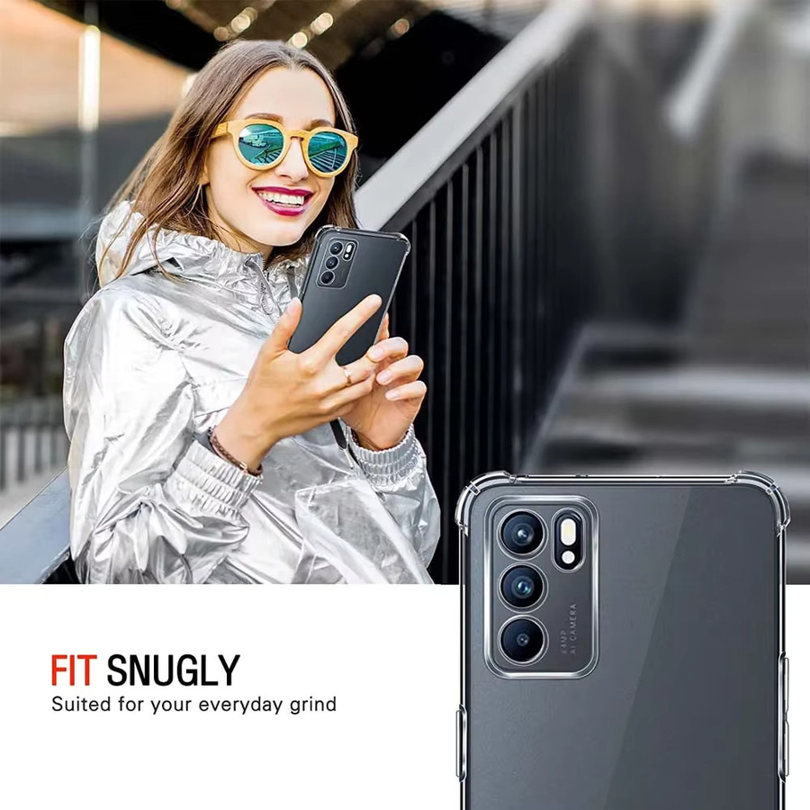 Stoßfeste und transparente TPU Schutzhülle für Oppo Reno 12 11 F 10 5G 5 6 7 8 Lite Pro Plus Cover 8T 4G, staubdichtes kristallweiches Cover in Transparent - Bild 2