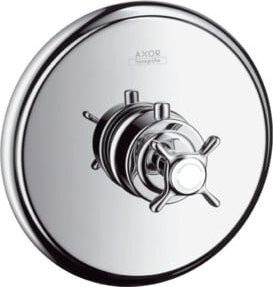Hansgrohe Axor Montreux HF UP-Thermostat Fertigset mit Kreuzgriff in Chrom - Bild 1