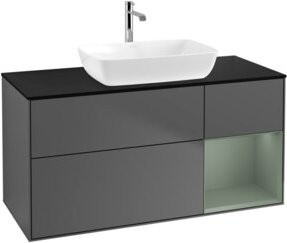 V&B Waschtischunterschrank Finion in Anthrazit lackiert, Breite: 120 cm, Tiefe: 50,1 cm, Höhe: 50,1 cm - Bild 1