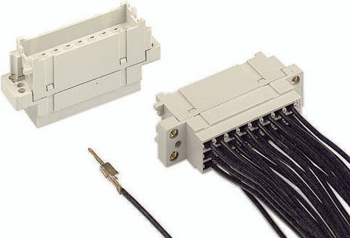 HARTING Federleiste 09260243411 in Grau mit 3 Reihen - Bild 1