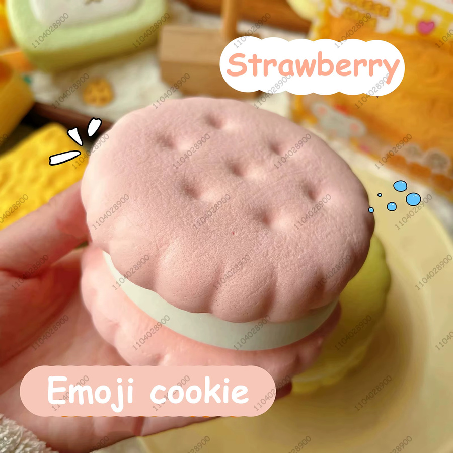ISHOWTIENDA Squishy Keks Antistress Spielzeug in Multicolour für Kinder und Erwachsene - Bild 3