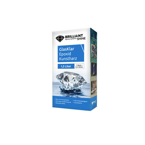 BRILLIANTShine Design-Epoxy-Gießharz aus Kunststoff, transparent, 1500 ml - Bild 2