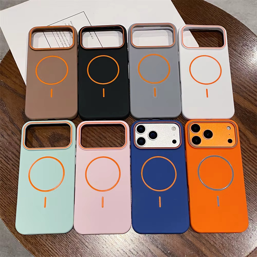 Xeber Magnetische Schutzhülle für iPhone (iPhone 17 bis 12), Stoßfest mit matter Abdeckung, Cyan - Bild 3