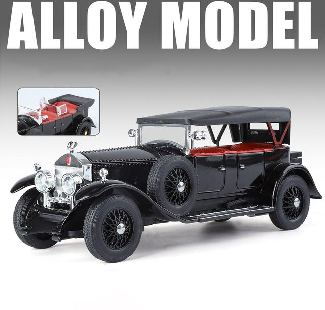 Linyi toy car Rolls Royce Phantom I 1925, Modellauto, 1:24, Metall, mit Licht und Sound, ab 18 Jahre - Bild 1