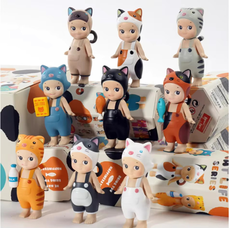 Bandai Mini-Katzen-Lebensstil-Serie Blindbox, Puppen, Einzelfigur - Bild 3