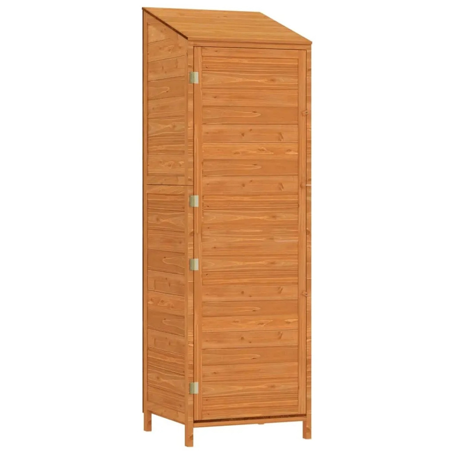 vidaXL Geräteschuppen aus Massivholz Tanne in Braun, B/T/H: 55 x 52 x 174,5 cm - Bild 2