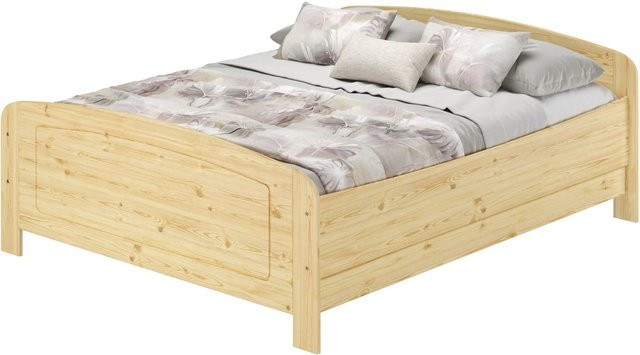 Erst-Holz Seniorenbett Modell 44 aus Massivholz Kiefer in Beige, Extra Hoch, B/T/H: 160 x 200 x 172 cm inkl. Rollrost - Bild 1
