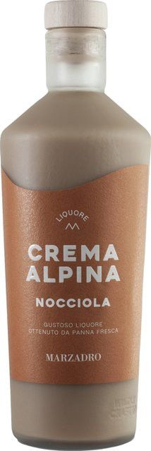 Distilleria Marzadro Crema Alpina Nocciola Haselnusslikör, Italien, 17% Vol., 0,7 l - Bild 1