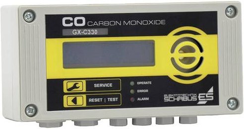 Schabus GX-C330 Kohlenmonoxid-Melder mit internem Sensor, netzbetrieben, Weiß - Bild 1