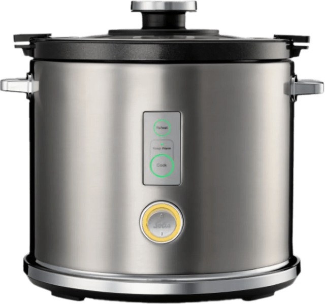 Solis Rice Cooker Multi 8162 Reiskocher mit Dampfgar- und Warmhaltefunktion in Edelstahl Silber, Volumen: 1,2 l, B/T/H: 29 x 29 x 25 cm - Bild 1
