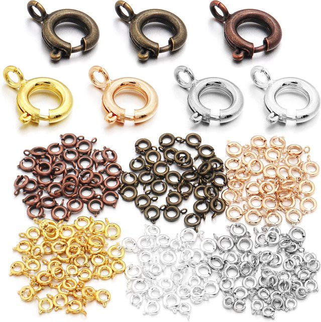 Karabiner Haken, Kupfer, Runde Klaue, 10 Teile/Los - Bild 1