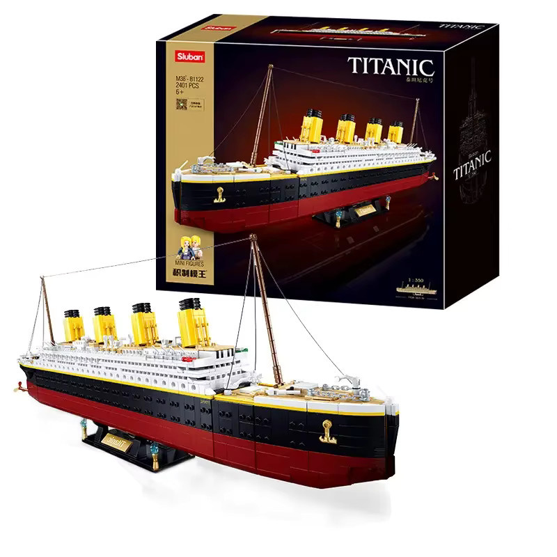 Klassisches Ozeandampfer Titanic Schiffsbausatz, Modellbausatz, 1:350, 2.401 Teile, ab 6 Jahren - Bild 2
