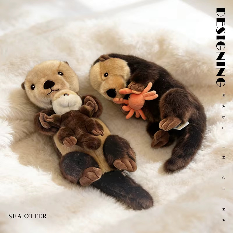 MIAOOWA Seeotter-Plüschtier, Mutter und Sohn, Plüschpuppe - Bild 4