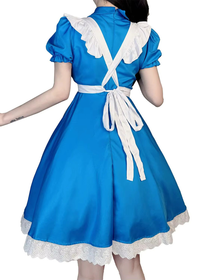 On the Run Prinzessin Alice Dienstmädchen-Kostüm, Blau, Textil - Bild 2