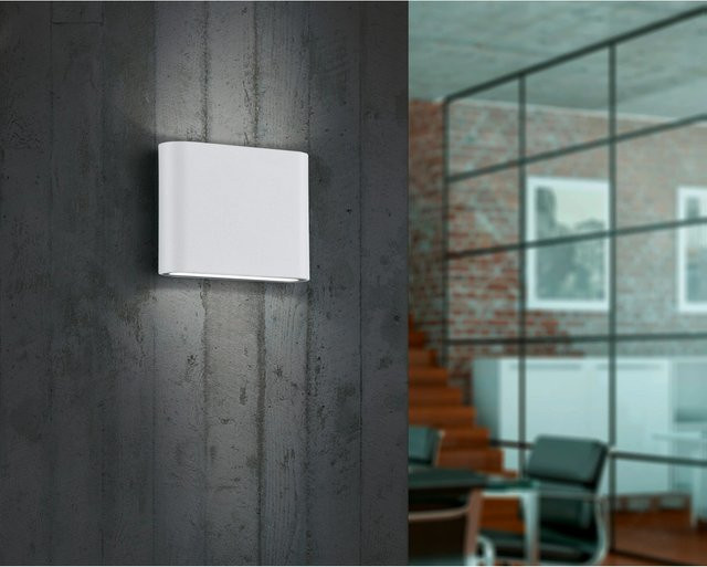 Trio LED-Wandleuchte Thames in Weiß aus Aluminium-Druckguss für Außenbereich und Innenraum - Bild 1