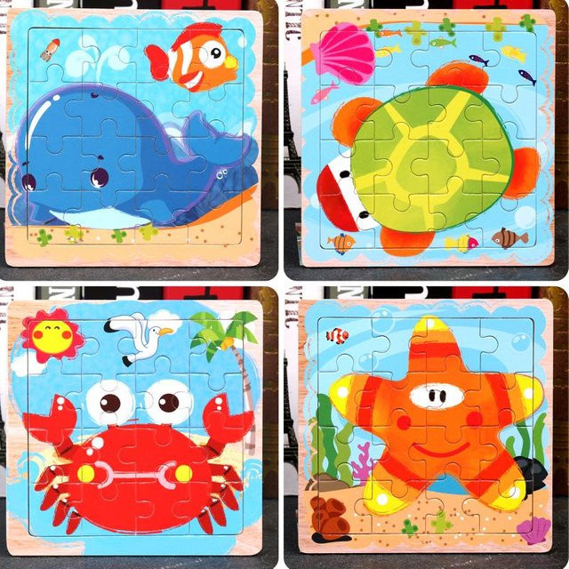Kidsly Tierpuzzle, Holzpuzzle, ab 2 Jahre, Set - Bild 1
