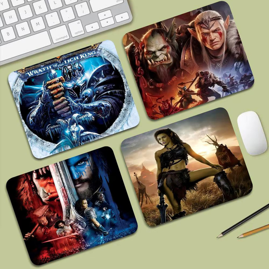 Rastar Mauspad World of Warcraft Design, Mehrfarbig, Computertischunterlage aus Naturkautschuk - Bild 2