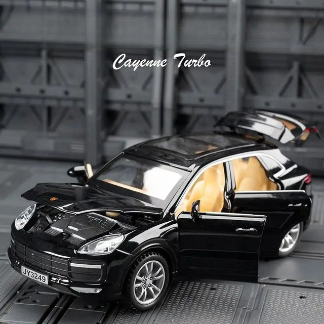 Double Horses Cayenne Turbo S, Modellauto, 1:32, Metall, mit Licht und Sound, ab 3 Jahre - Bild 1