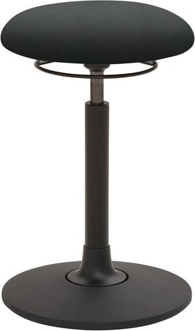 Mayer Sitzmöbel Hocker 1166 aus Kunstleder in Schwarz, Breite: 40 cm, höhenverstellbar - Bild 1