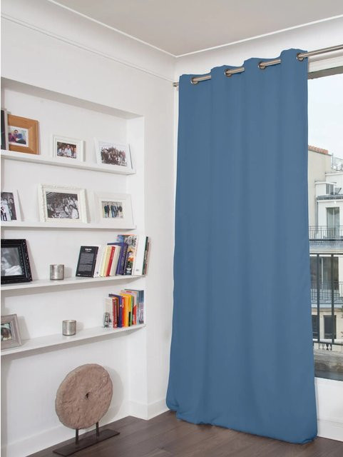 Moondream Verdunkelungsvorhang Blau mit Ösen, Höhe: 260 cm, Breite: 145 cm - Bild 1