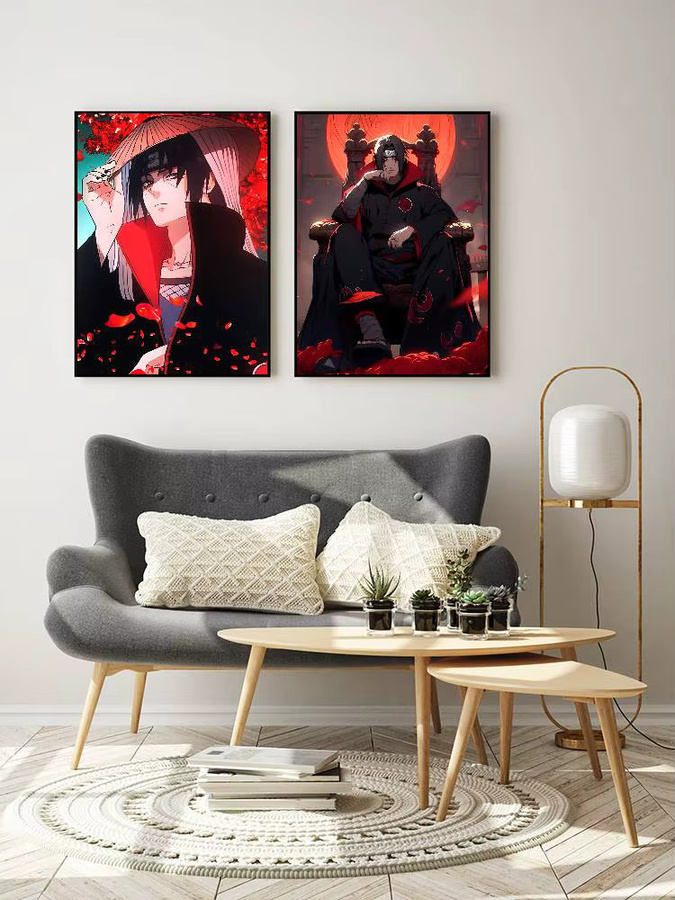 Vintage Wandkunst Dekoration U-Uchiha Itachi Poster aus Naruto in Mehrfarbig - Bild 6