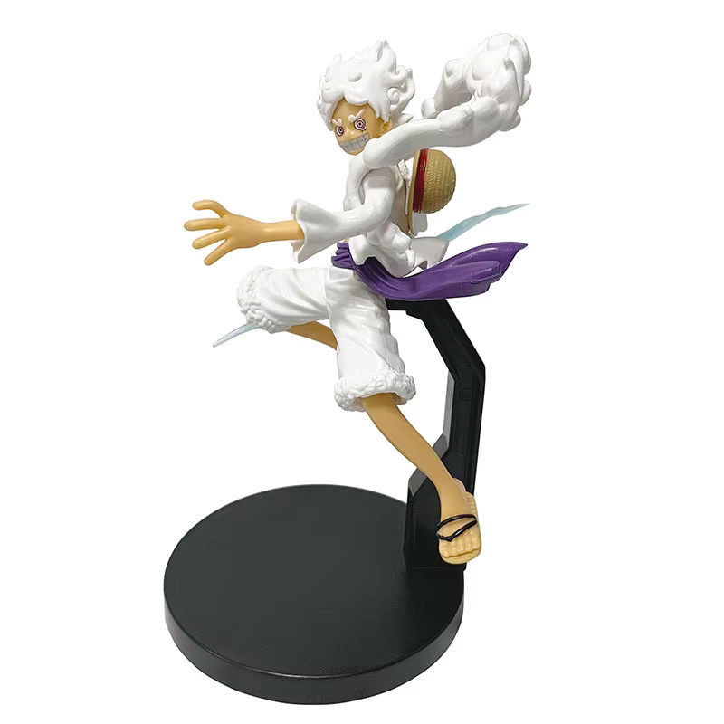 Bandai One Piece Anime Figur Monkey D. Luffy Gear 5 Sonnengott Nika in Weiß, Höhe: 17 cm bis 18 cm - Bild 4
