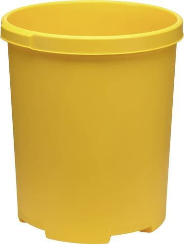 HAN KLASSIK XXL 1836-15 Papierkorb aus Polypropylen in Gelb mit 50 l Volumen, Durchmesser: 43 cm, Höhe: 49 cm - Bild 1