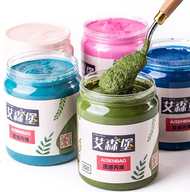 Quarzsand Acryl Textur Paste für DIY Malerei und wasserdichte Beschichtung, 200 ml, Beige und Multicolour - Bild 1