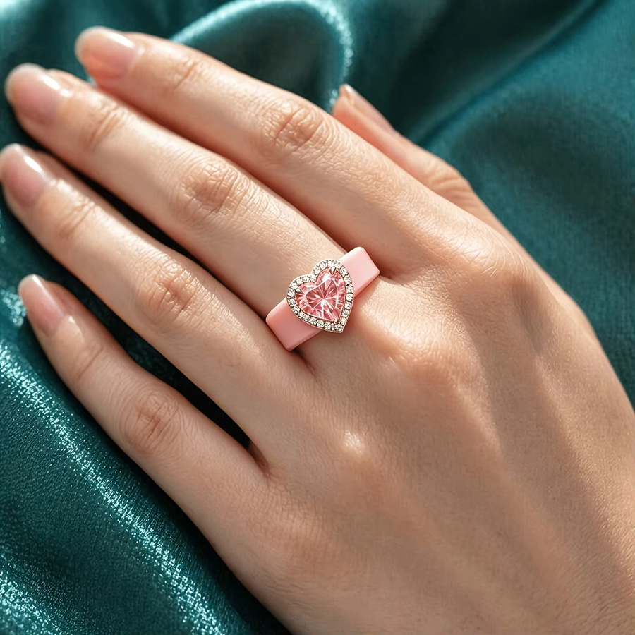 WZERO Ring Silikon, Roségold, Zirkonia, Kinder - Bild 3