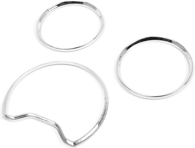 Shoemst Tachometer Zifferblattringe Ersatz für Mercedes Benz W210 W202 A208 in Silber - Bild 1