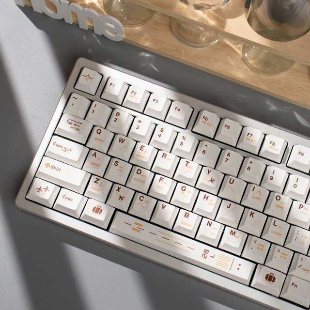 Flight Plan PBT-Tastenkappen mit 148 Tasten im Cherry Profile und Dye-Sub-Verfahren für mechanische MX-Tastaturen - Bild 1