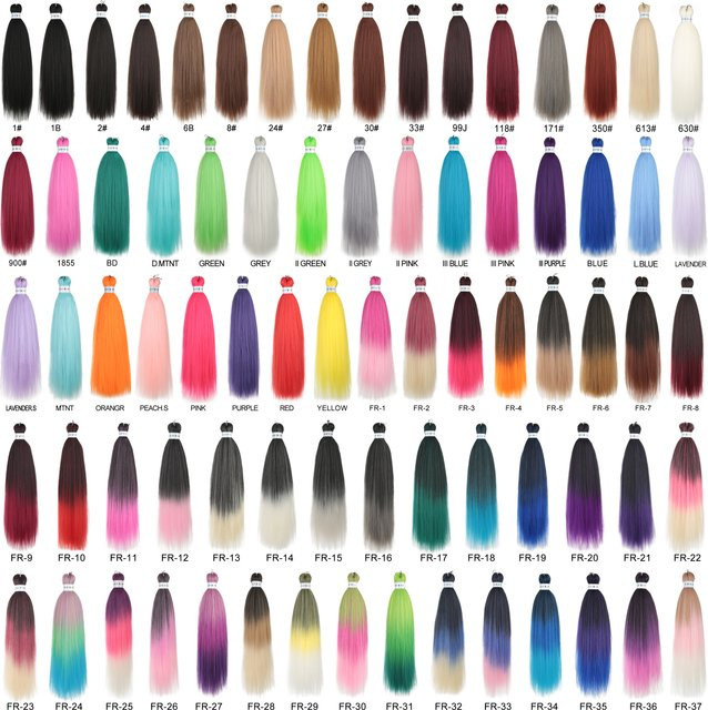 Easy Braids Haarverlängerung, 26 Zoll, synthetische Jumbo-Zöpfe, Ombre - Bild 1