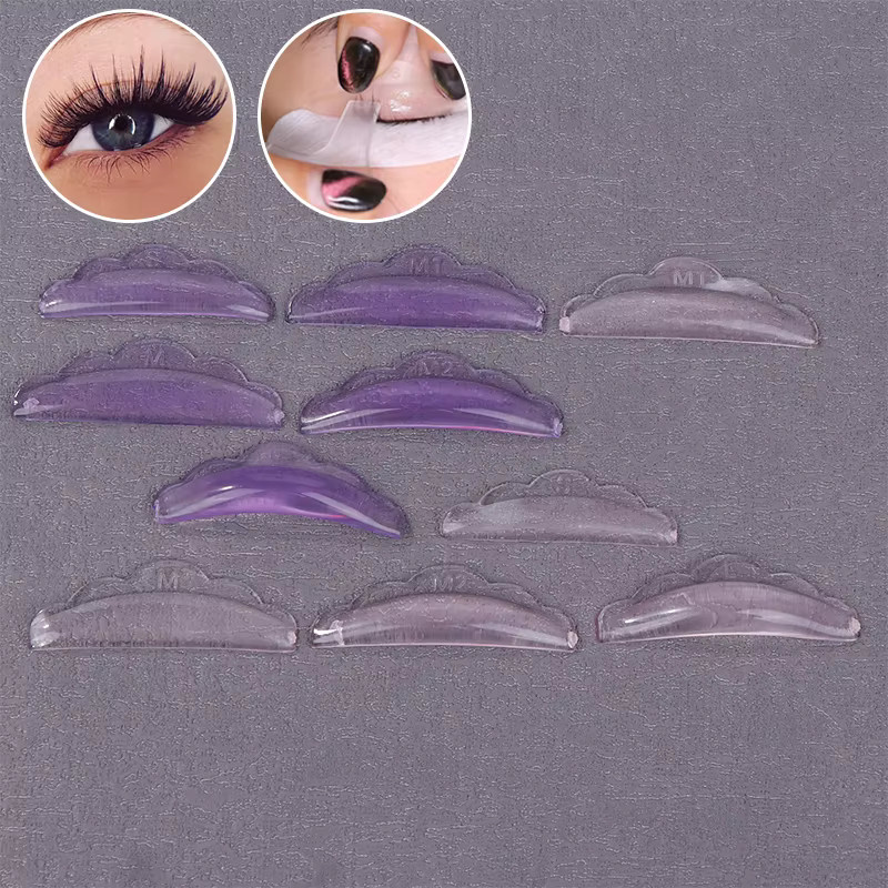 ZYVARN Silikon-Wimpernperm-Pads, 5 Paar, Purple, Unisex - Bild 2