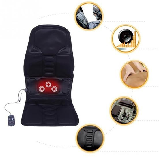 CAR SHOW Massagekissen für Nacken und Rücken aus Polyester und Schwamm, weich und ergonomisch geformt, Unisex - Bild 3