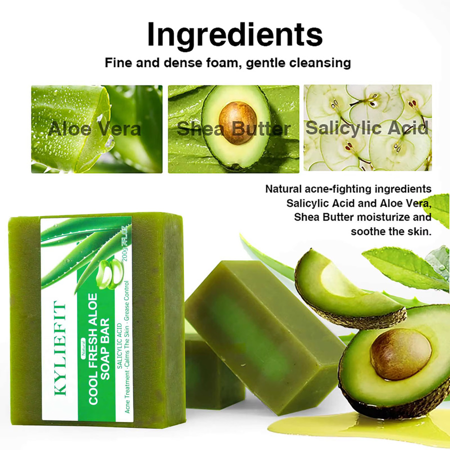 AILKE Aloe Vera Whitening Soap, 200 g, Unisex - Bild 4