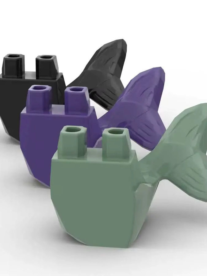 SixBricks Meerjungfrauenschwanz Bausteine, 10-teiliges Set, Bunt / Mehrfarbig - Bild 1
