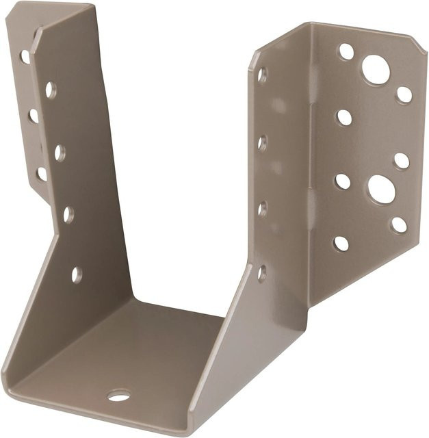 GAH Alberts Duravis Balkenschuh Typ A in Perlbeige, Duplexbeschichtet, Stahl, Breite: 60 mm, Höhe: 100 mm, Tiefe: 138 mm - Bild 1