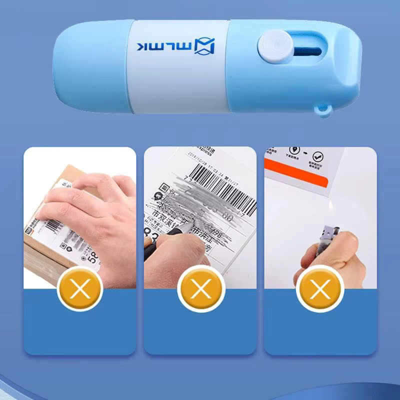 Easer Mail Opener 2-in-1 Brieföffner und Korrekturflüssigkeit in Blau zum Schutz deiner Privatsphäre - Bild 2