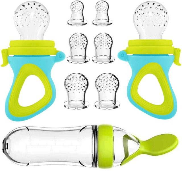 Silikon Squeeze Spoon Feeder Trainingsbecher für Säuglinge und Neugeborene in Pink und Multicolour - Bild 1